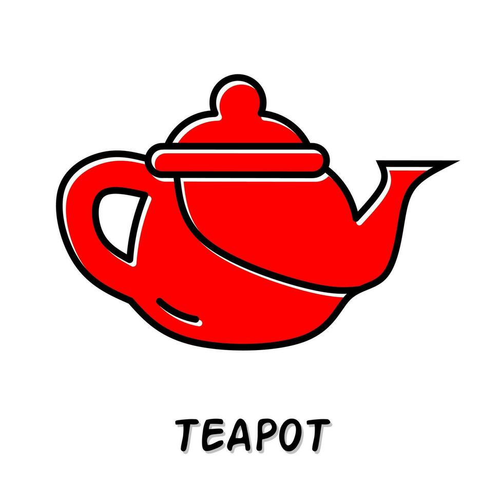 Teapot icon vector illustration. Stock vector.