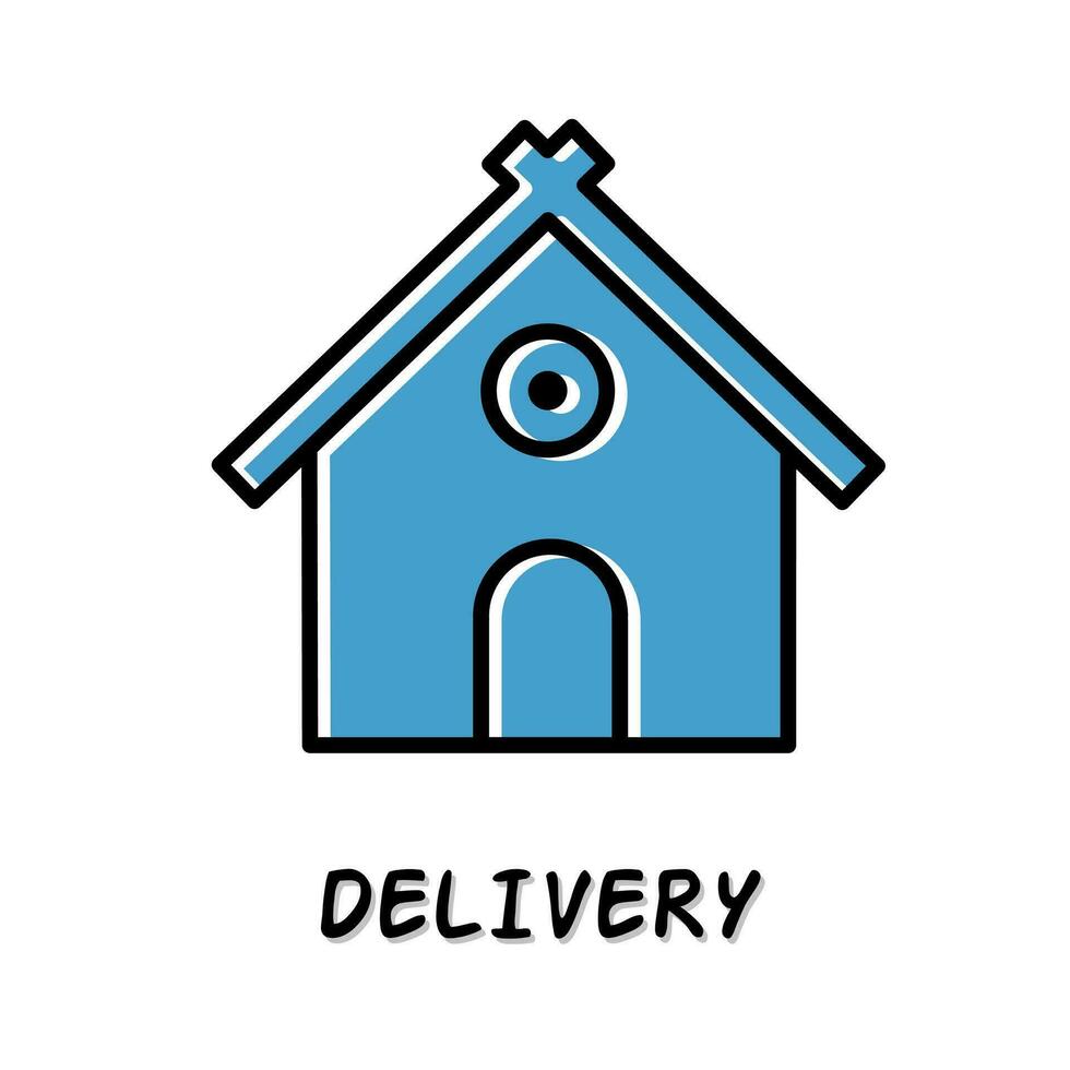 Delivery icon illustration. Stock vector. vector