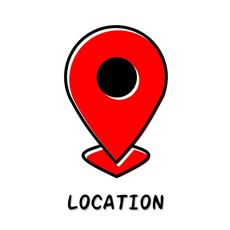 Location icon vector illustration. Stock vector.