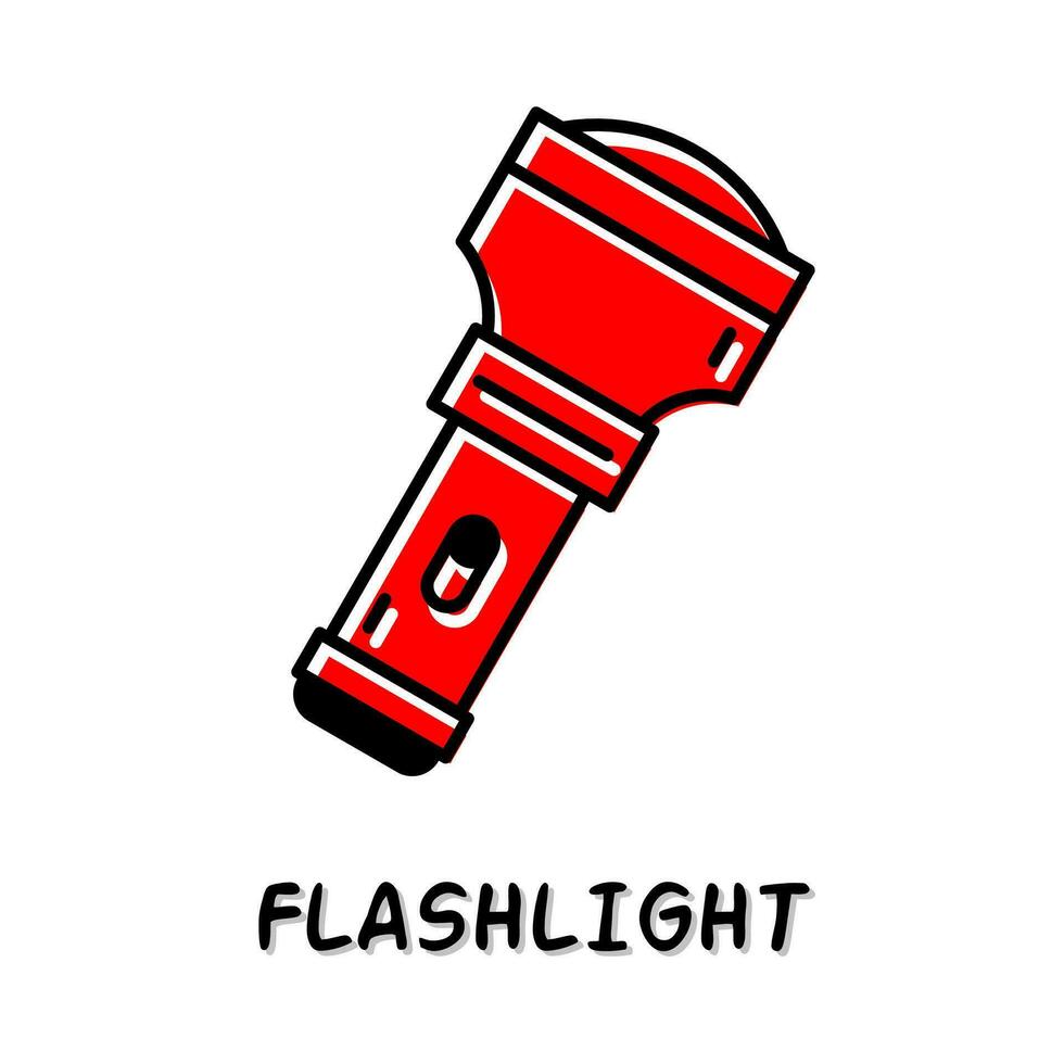 Flashlight icon vector illustration. Stock vector.