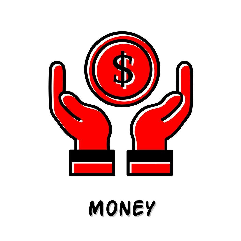 Money icon vector illustration. Stock vector.