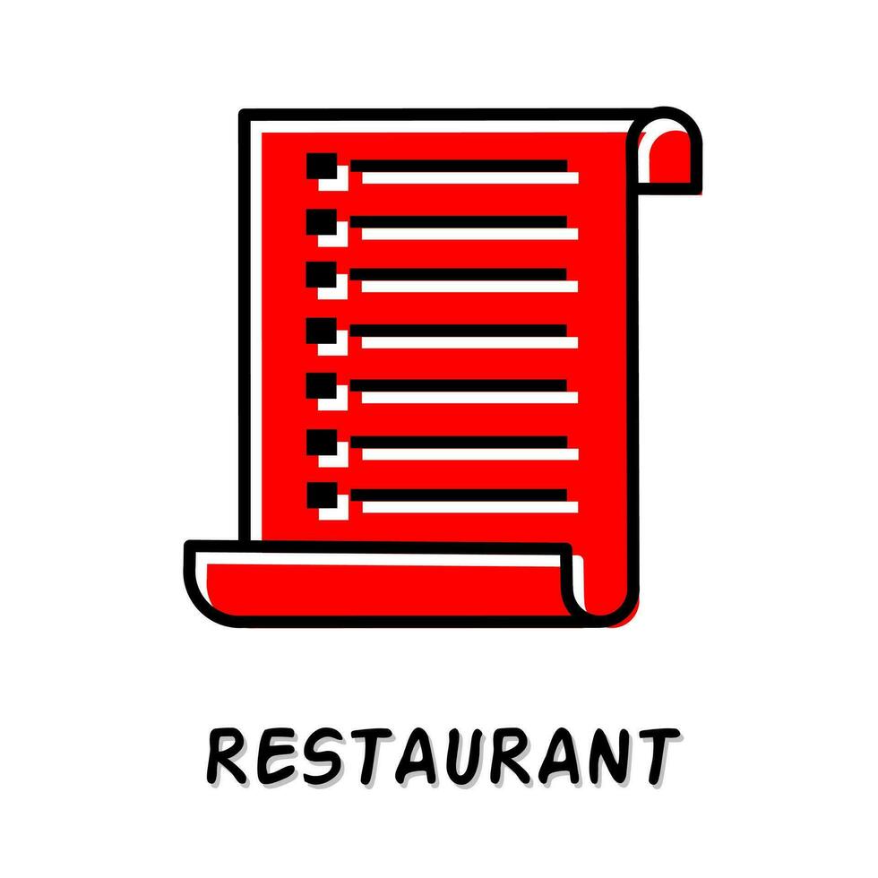 Restaurant icon vector illustration. Stock vector.