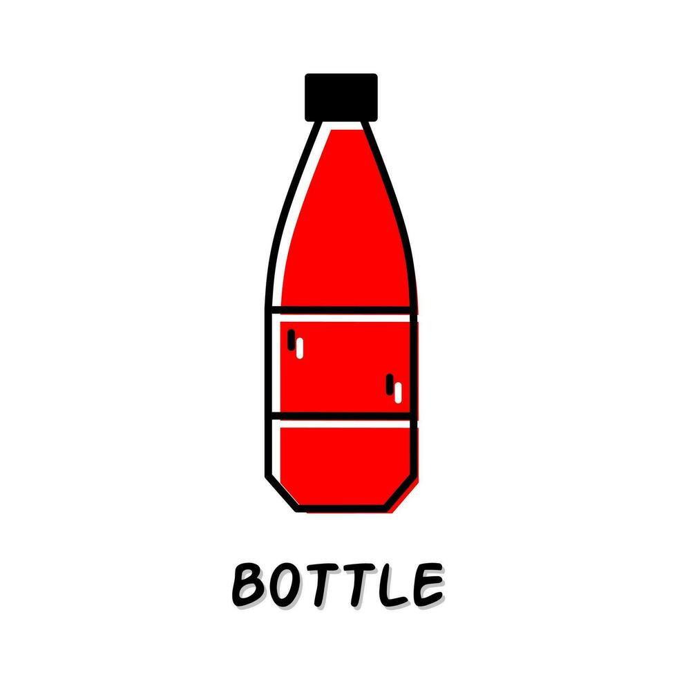 botella icono vector ilustración. valores vector.