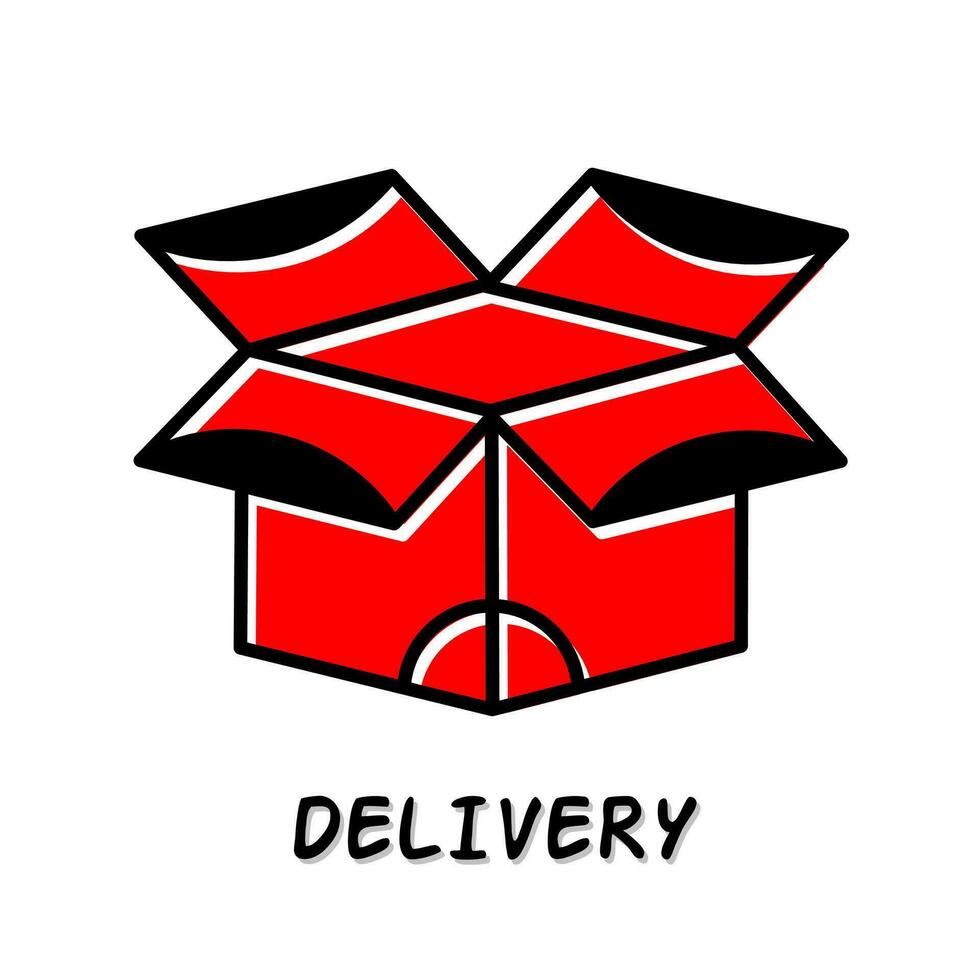Delivery icon vector illustration. Stock vector.