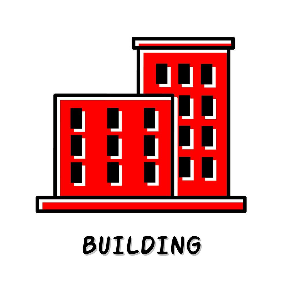 Building icon vector illustration. Stock vector.