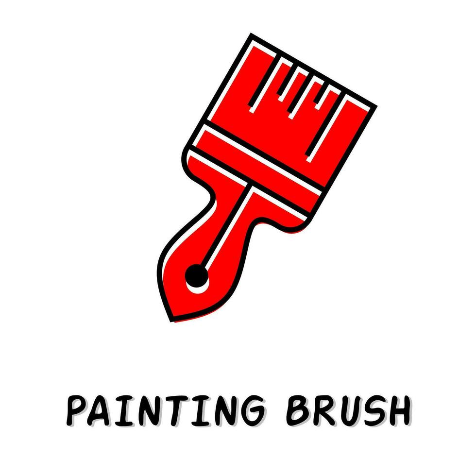 Painting brush icon vector illustration. Stock vector.