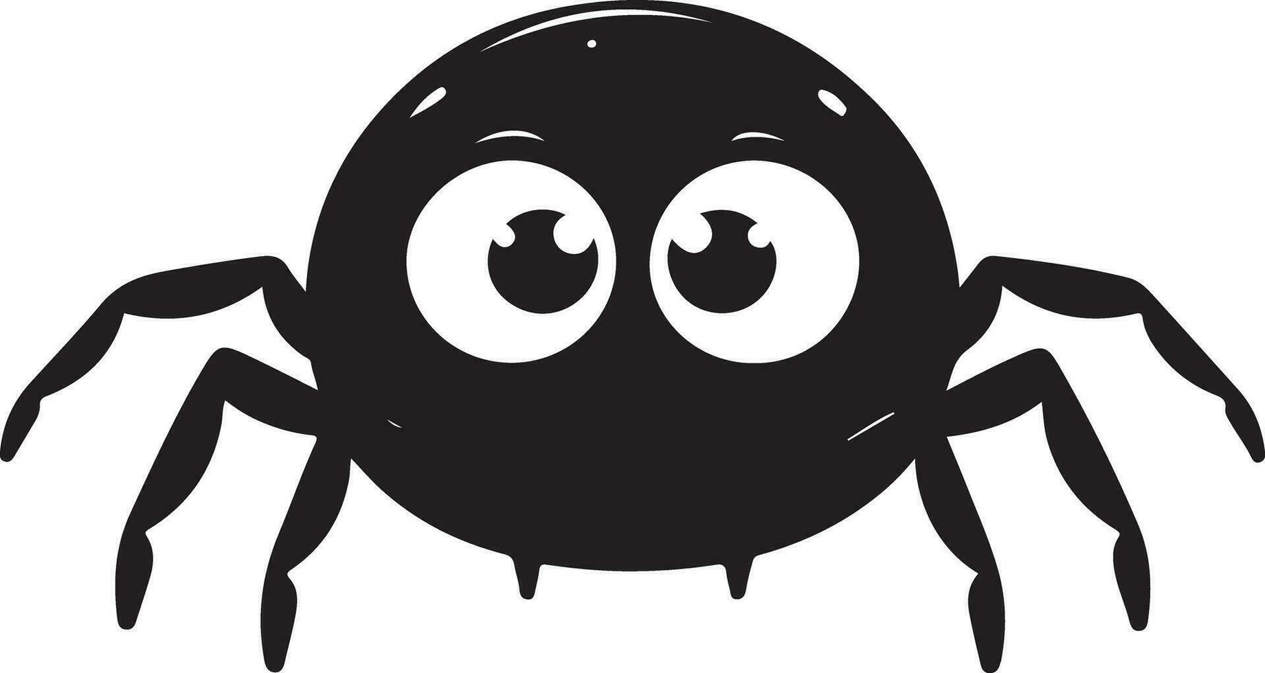 Halloween Black Vector art, Spider, witch , hat, ghost