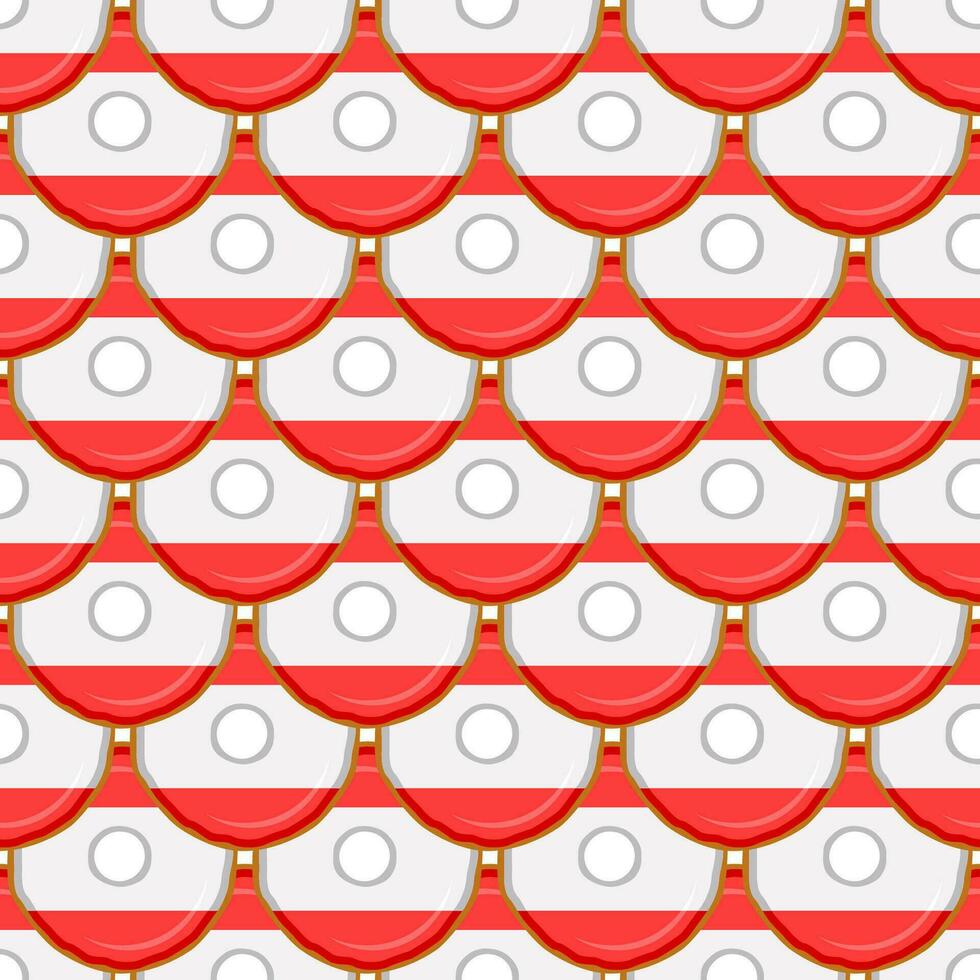 Pattern cookie with flag country Latvia in tasty biscuit vector