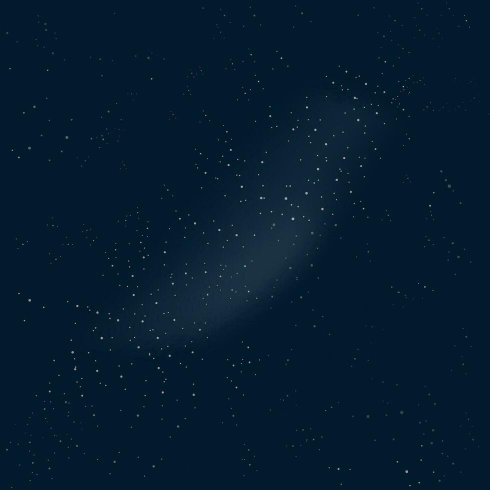 Outer space background vector illustration, night sky cosmic with stars blue backdrop image