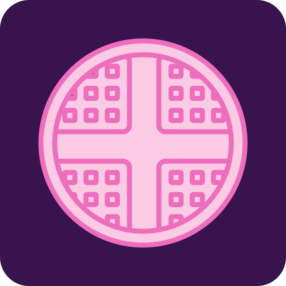 Waffle Vector Icon