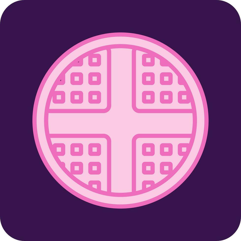 Waffle Vector Icon