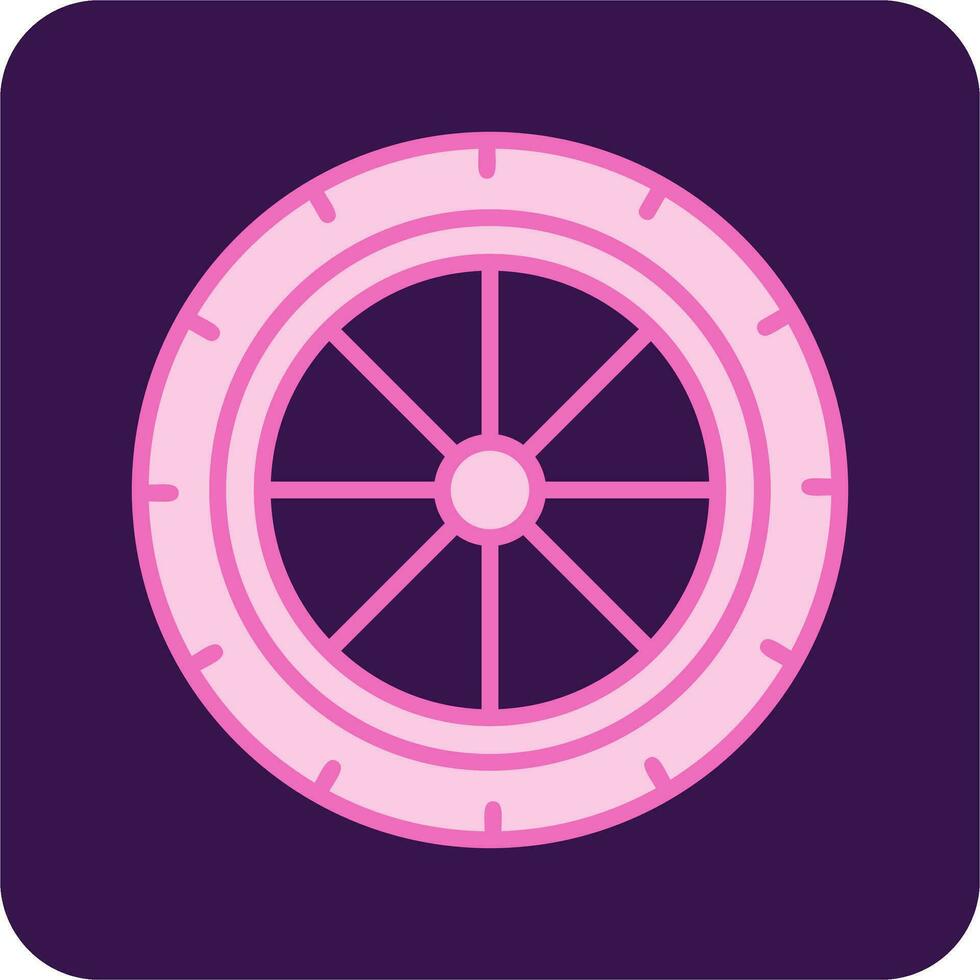 Wheel Vector Icon