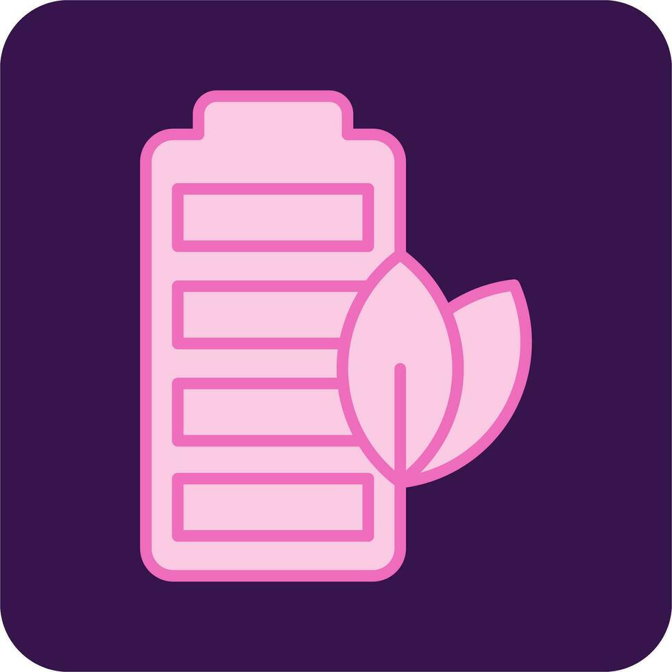 Eco Battery Vector Icon