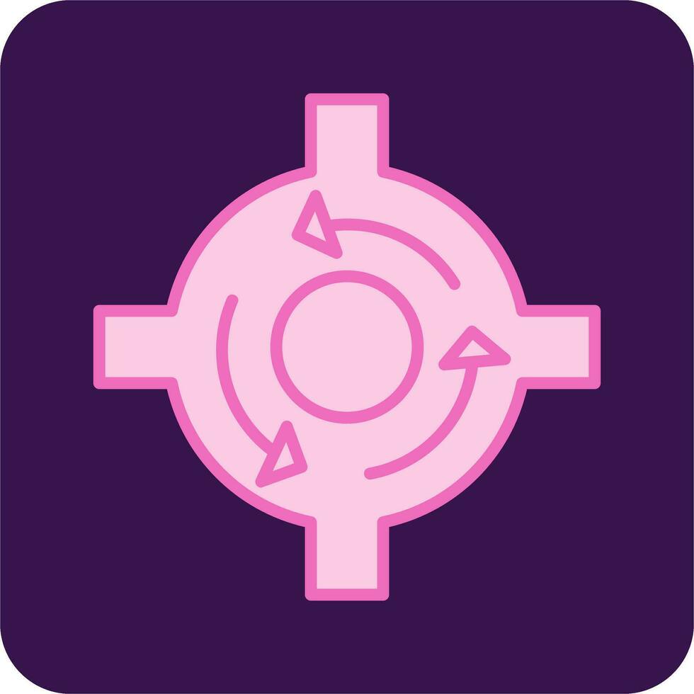 Roundabout Vector Icon