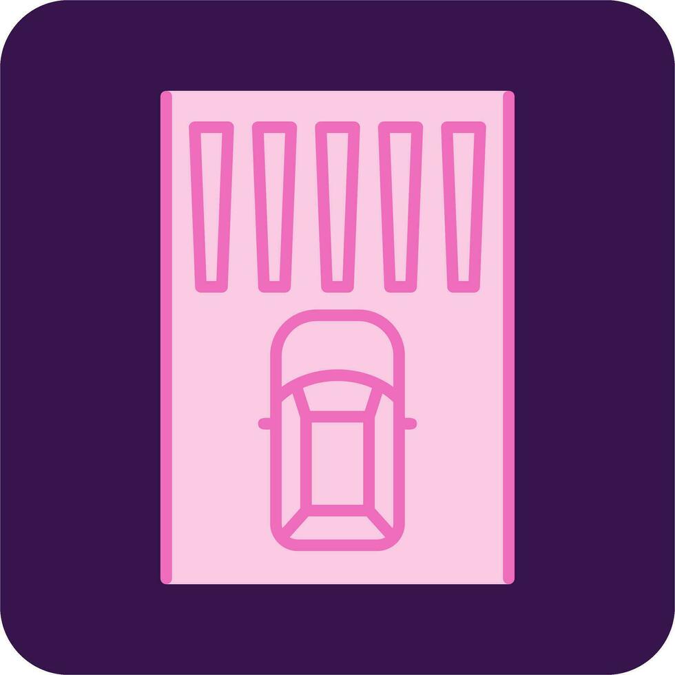 Zebra Crossing Vector Icon