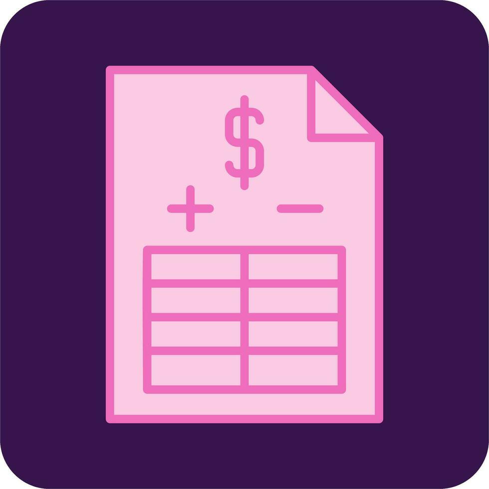 Balance Sheet Vector Icon