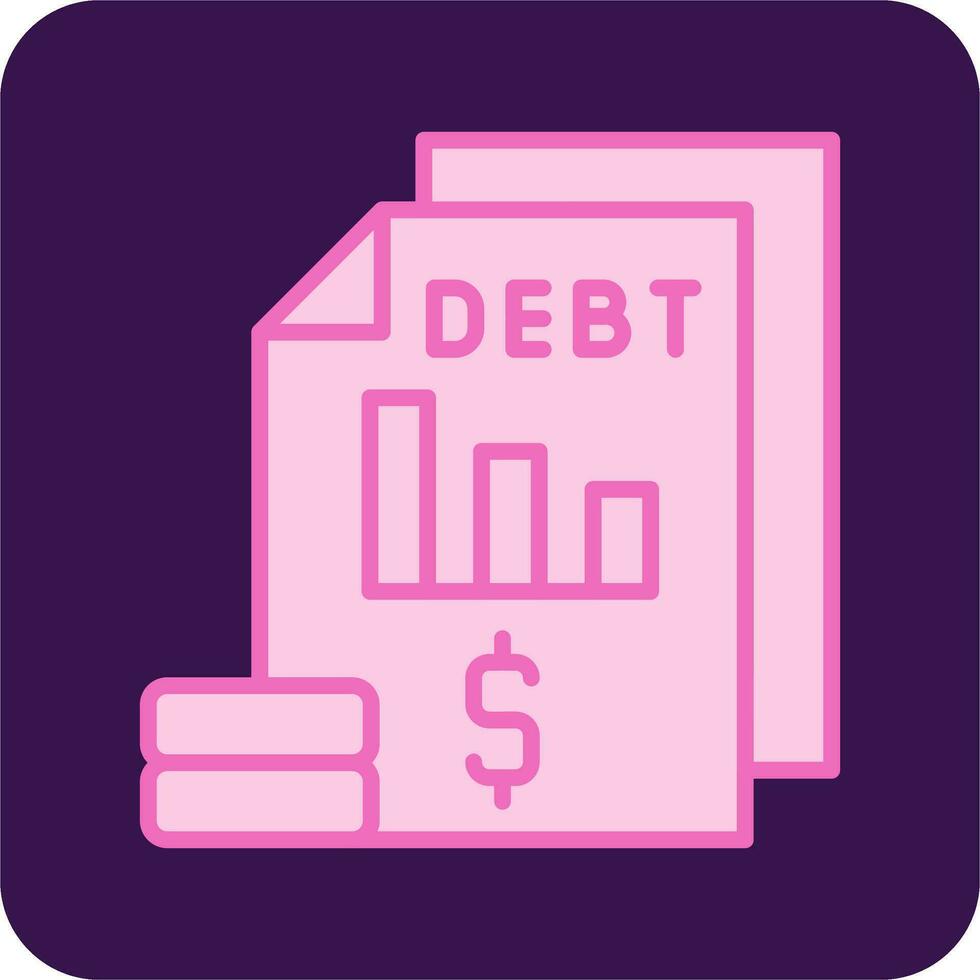 Debt Vector Icon