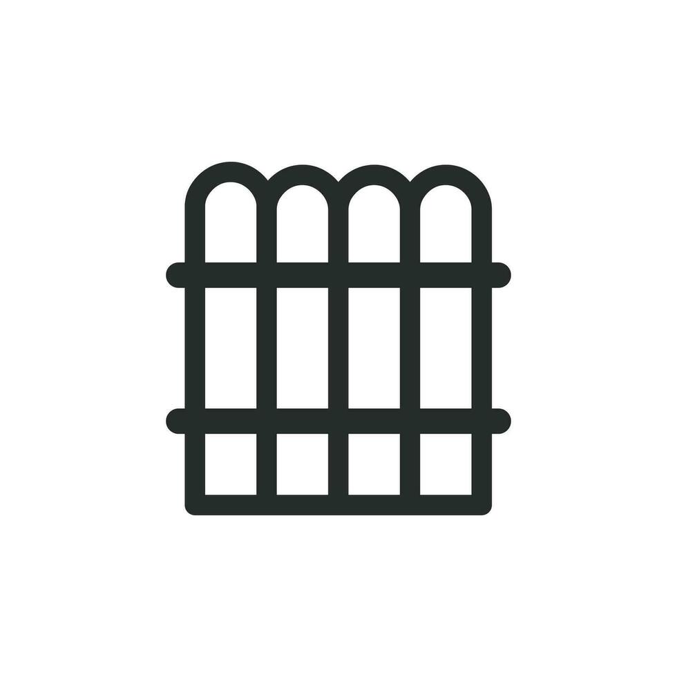 house fence icon vector design illustration