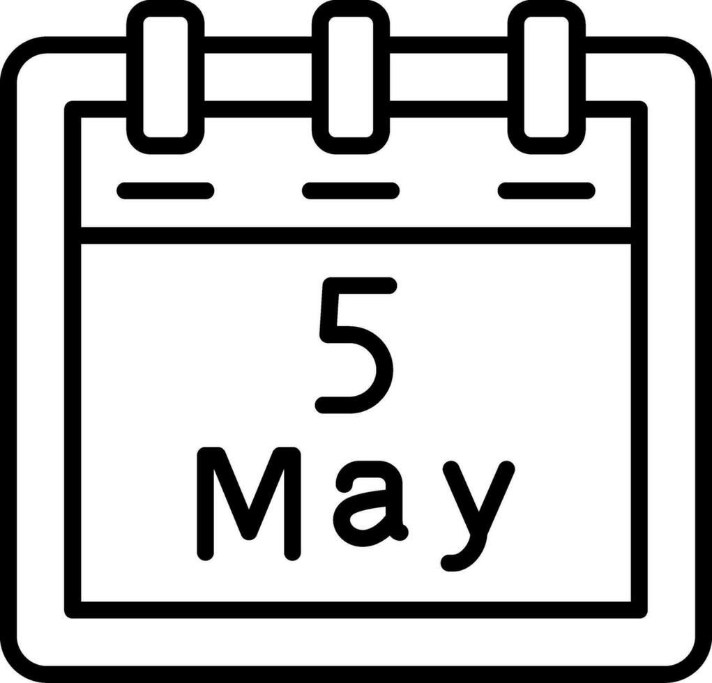 May 5 Vector Icon