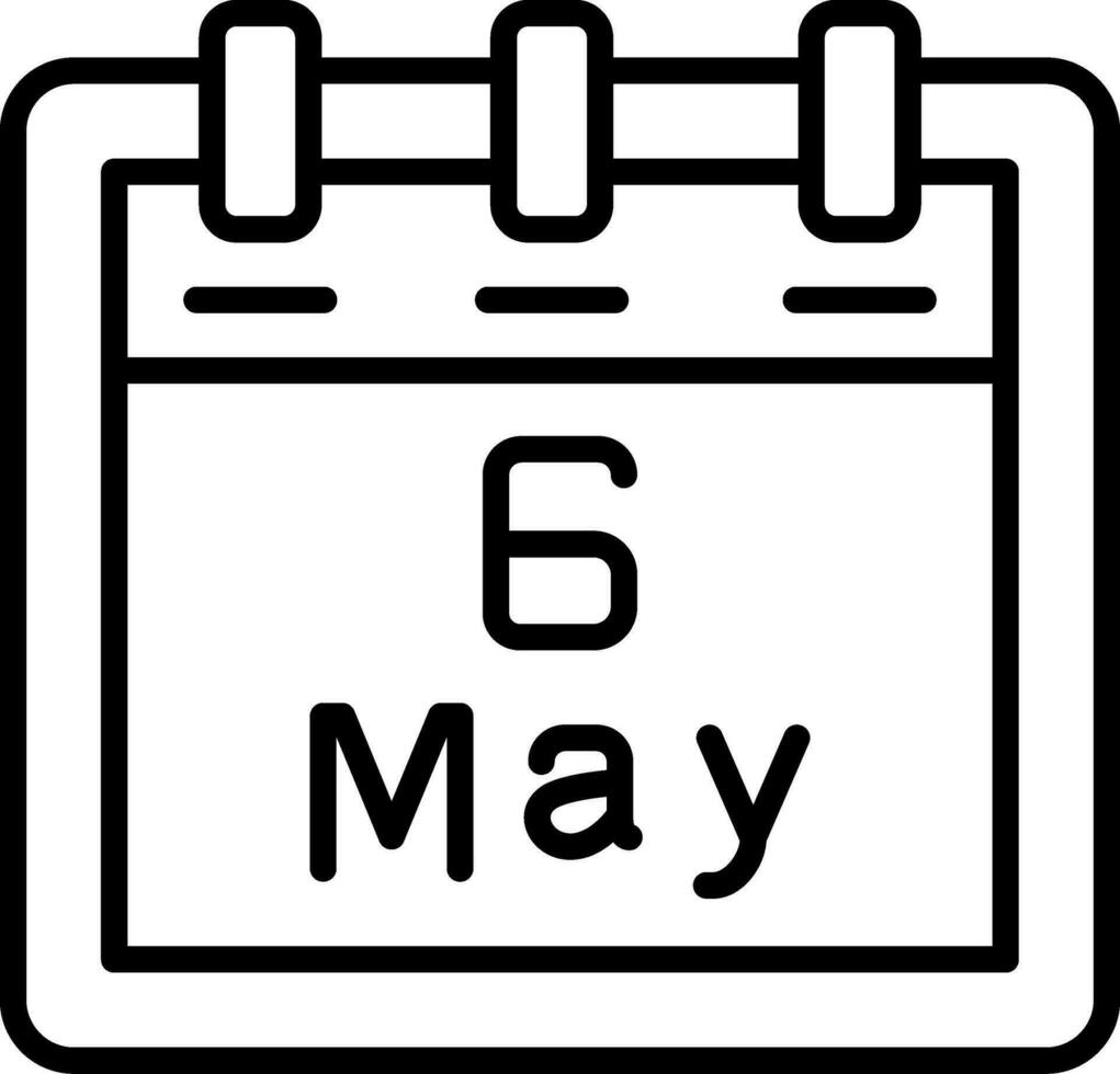 May 6 Vector Icon