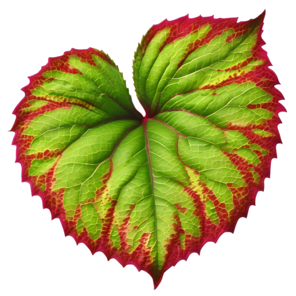 Beautiful leaf painting. AI-Generated. png