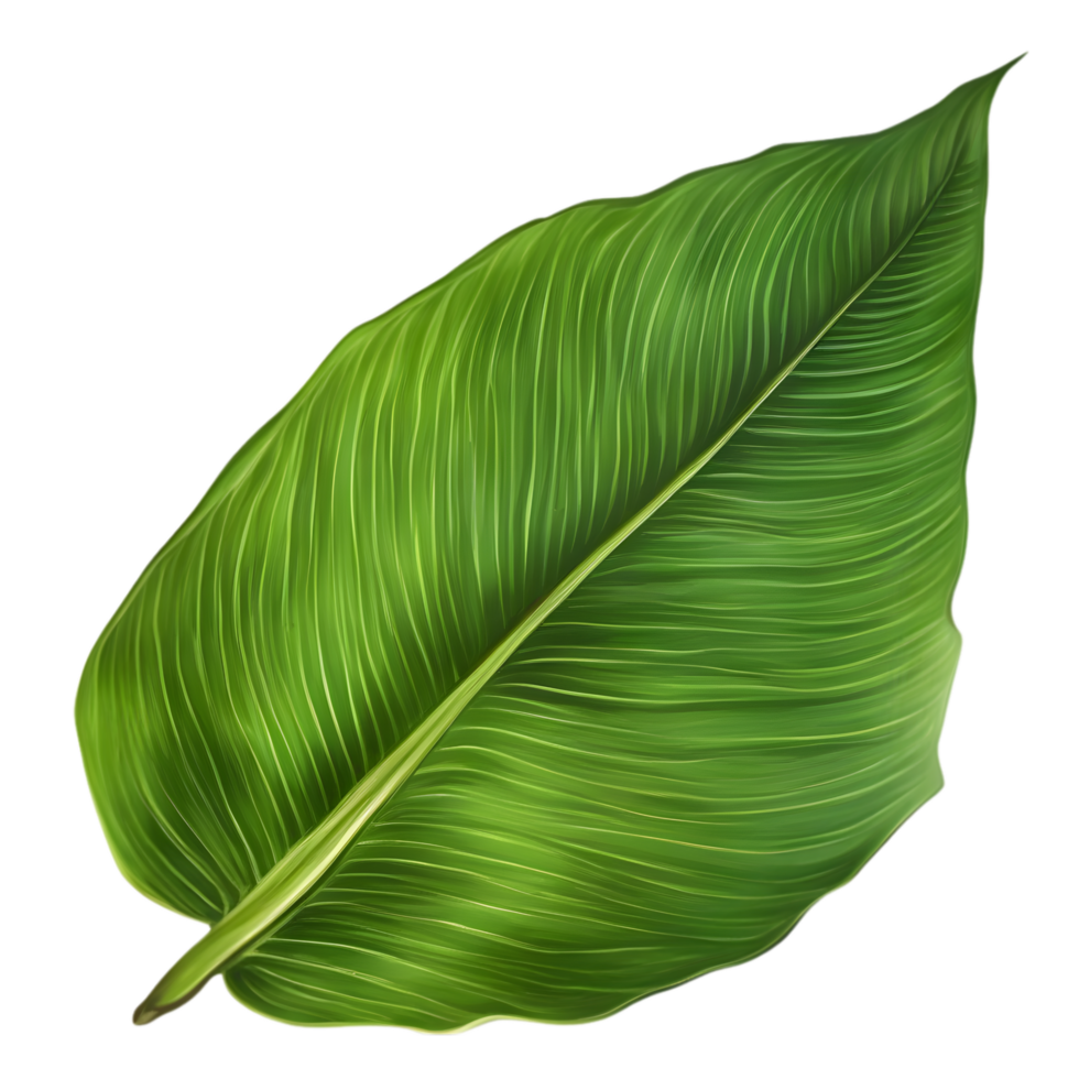Beautiful leaf painting. AI-Generated. png