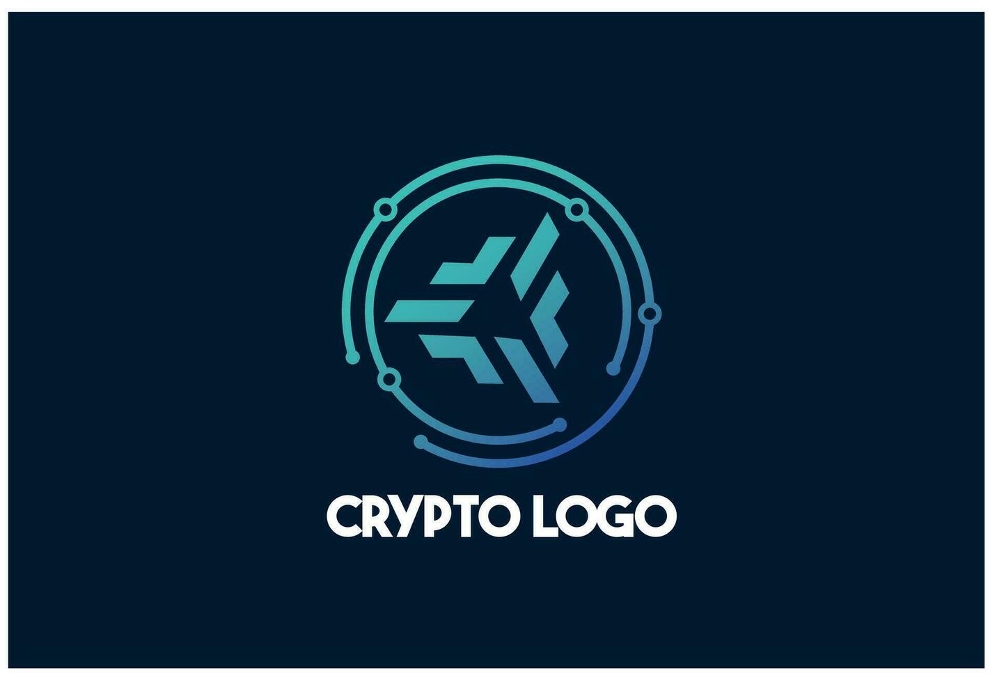 crypto currency logo vector