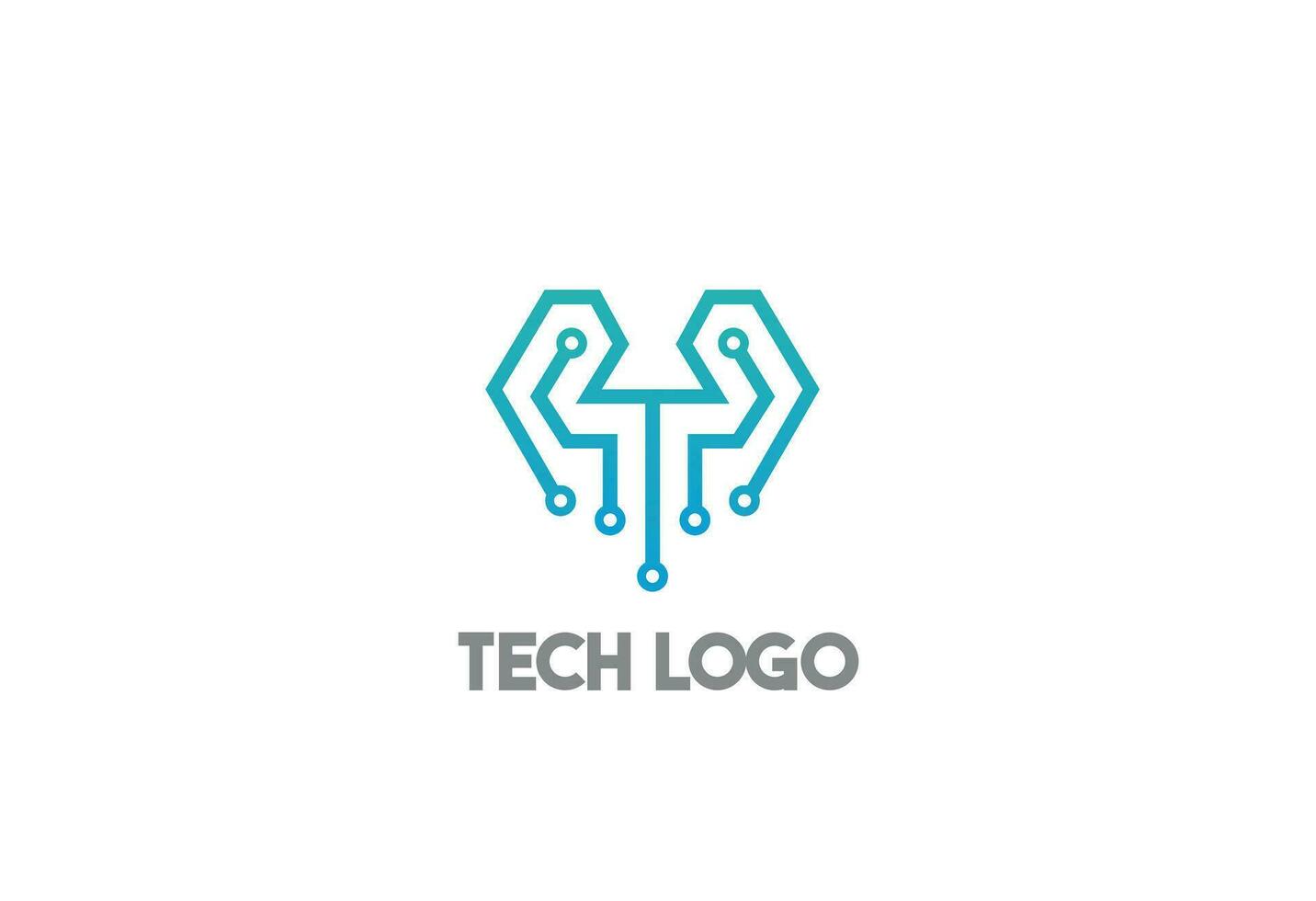 Letter Y abstract technology company logo vector