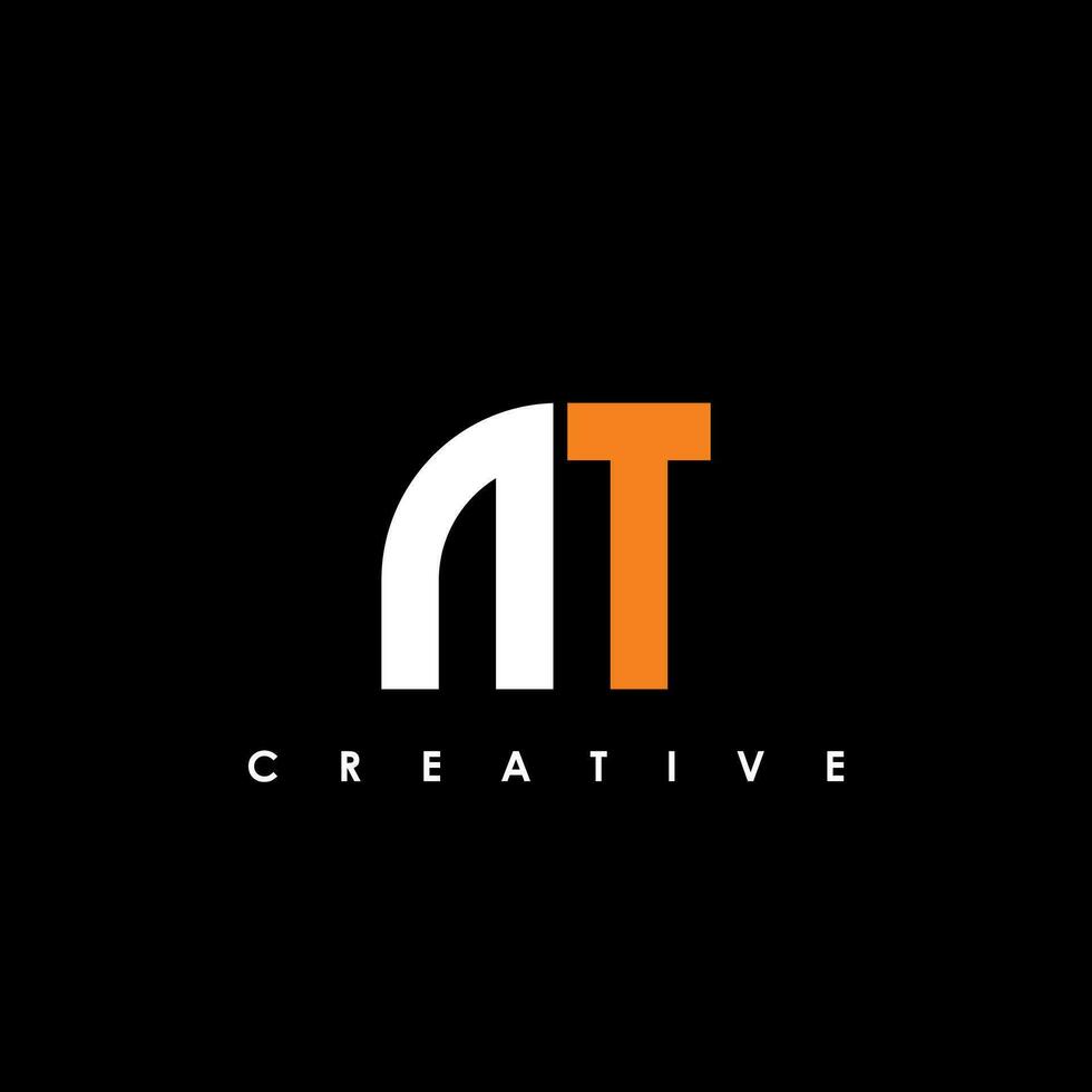 MT Letter Initial Logo Design Template Vector Illustration