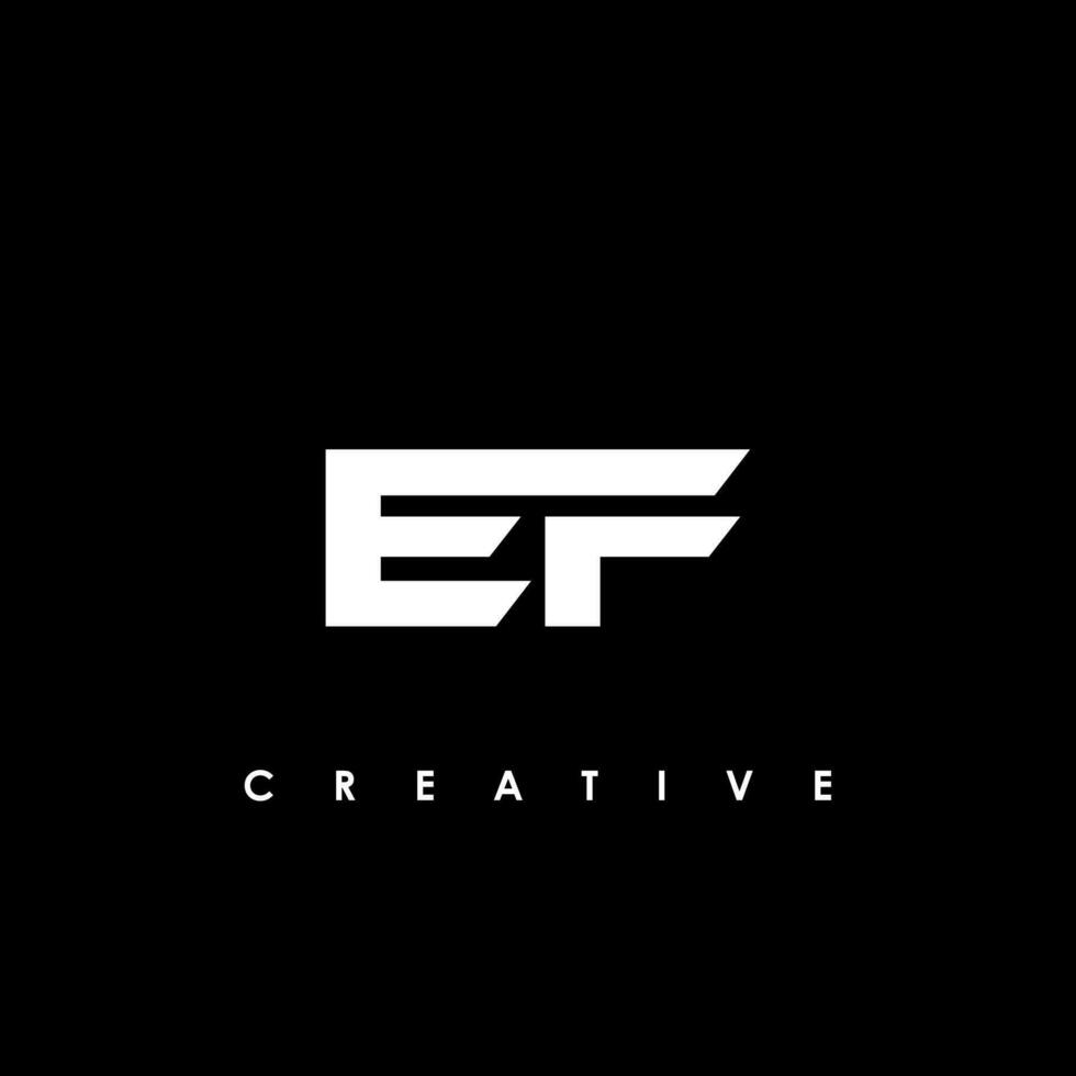 EF Letter Initial Logo Design Template Vector Illustration