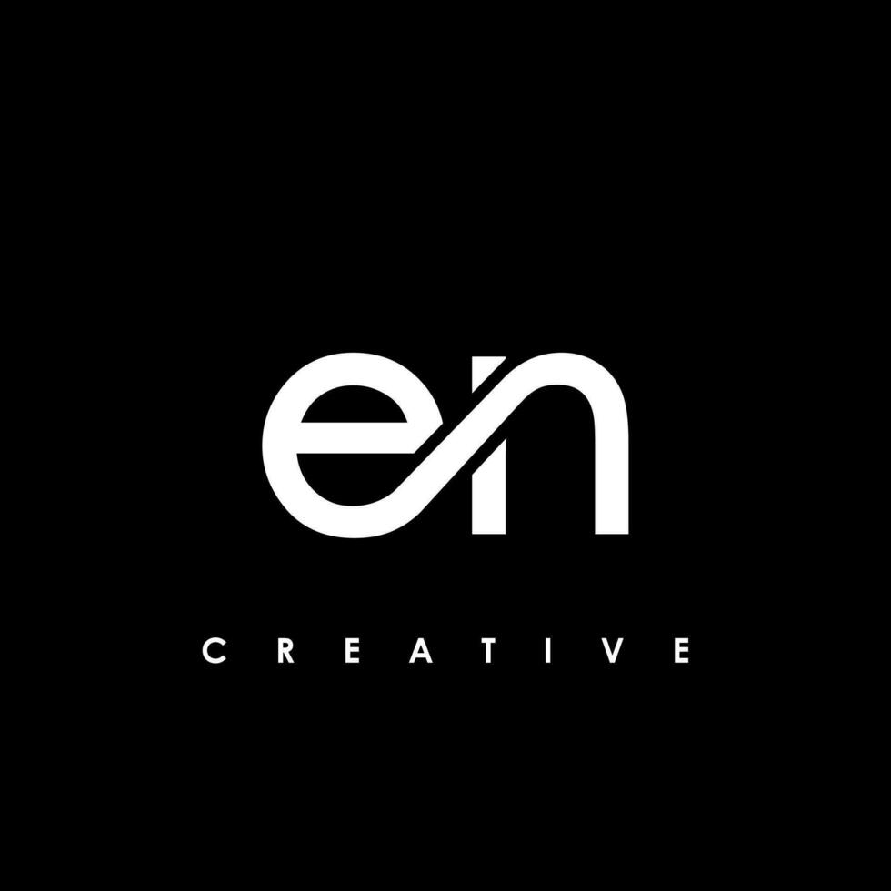 EN Letter Initial Logo Design Template Vector Illustration
