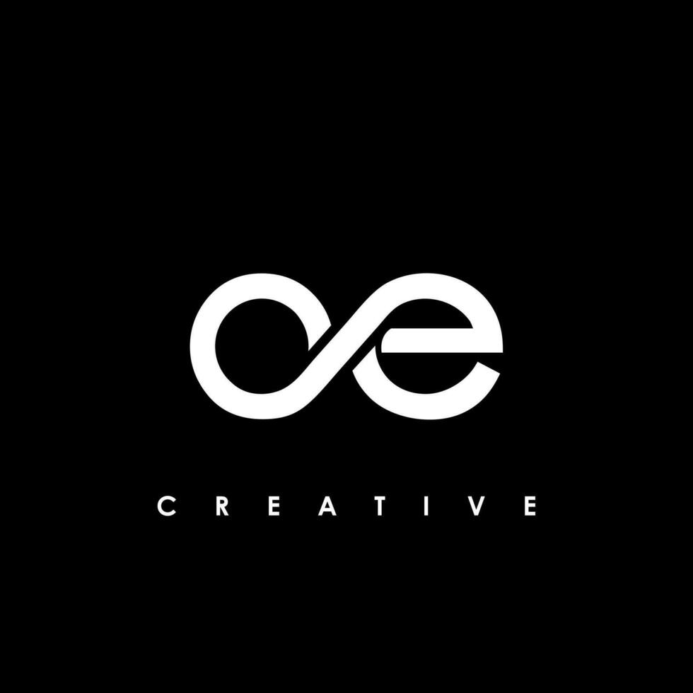 OE Letter Initial Logo Design Template Vector Illustration