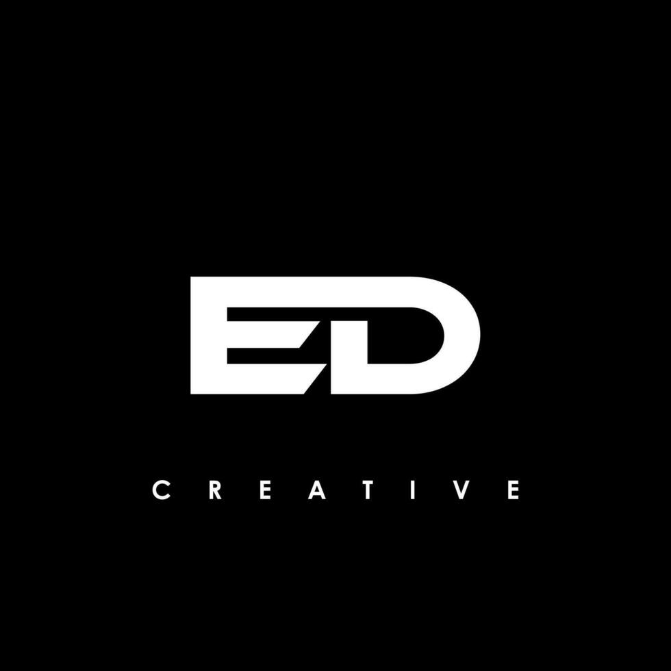 ED Letter Initial Logo Design Template Vector Illustration