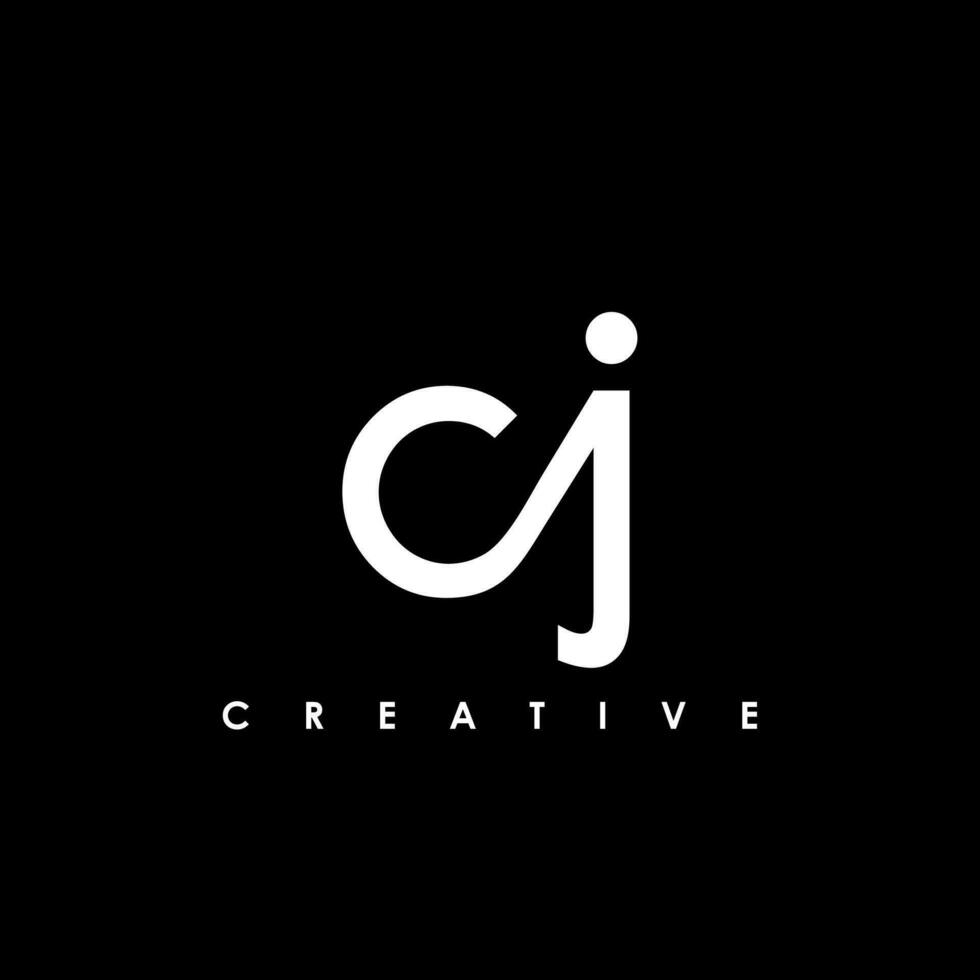 CJ Letter Initial Logo Design Template Vector Illustration