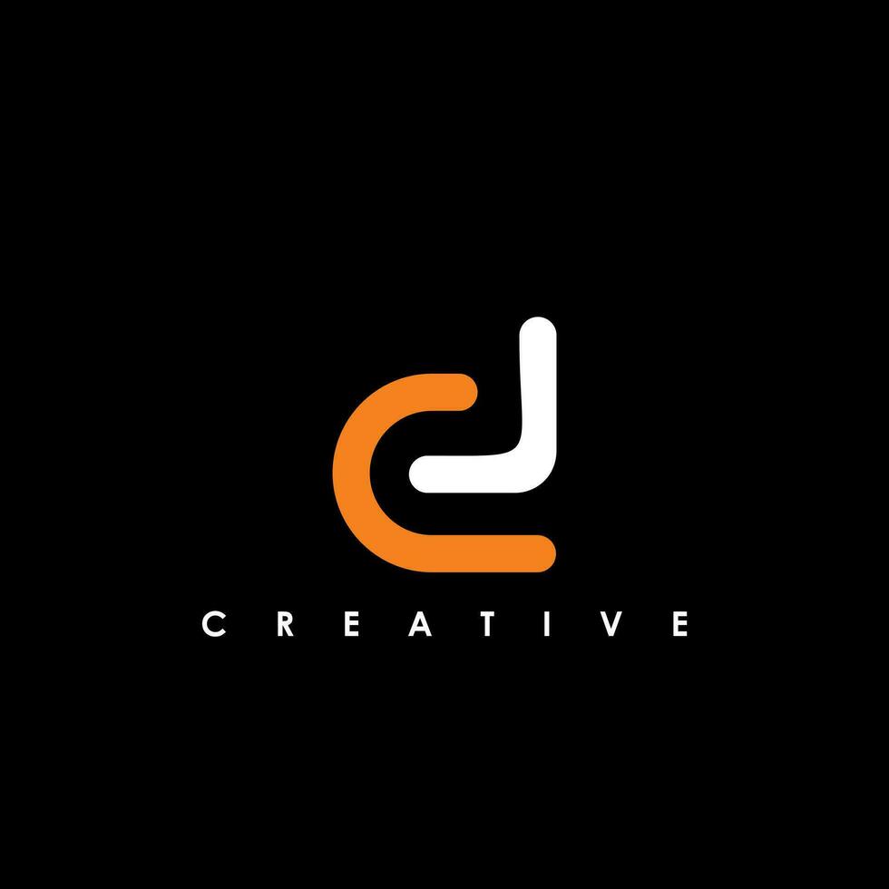 DJ Letter Initial Logo Design Template Vector Illustration