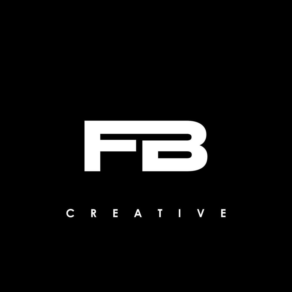 FB Letter Initial Logo Design Template Vector Illustration