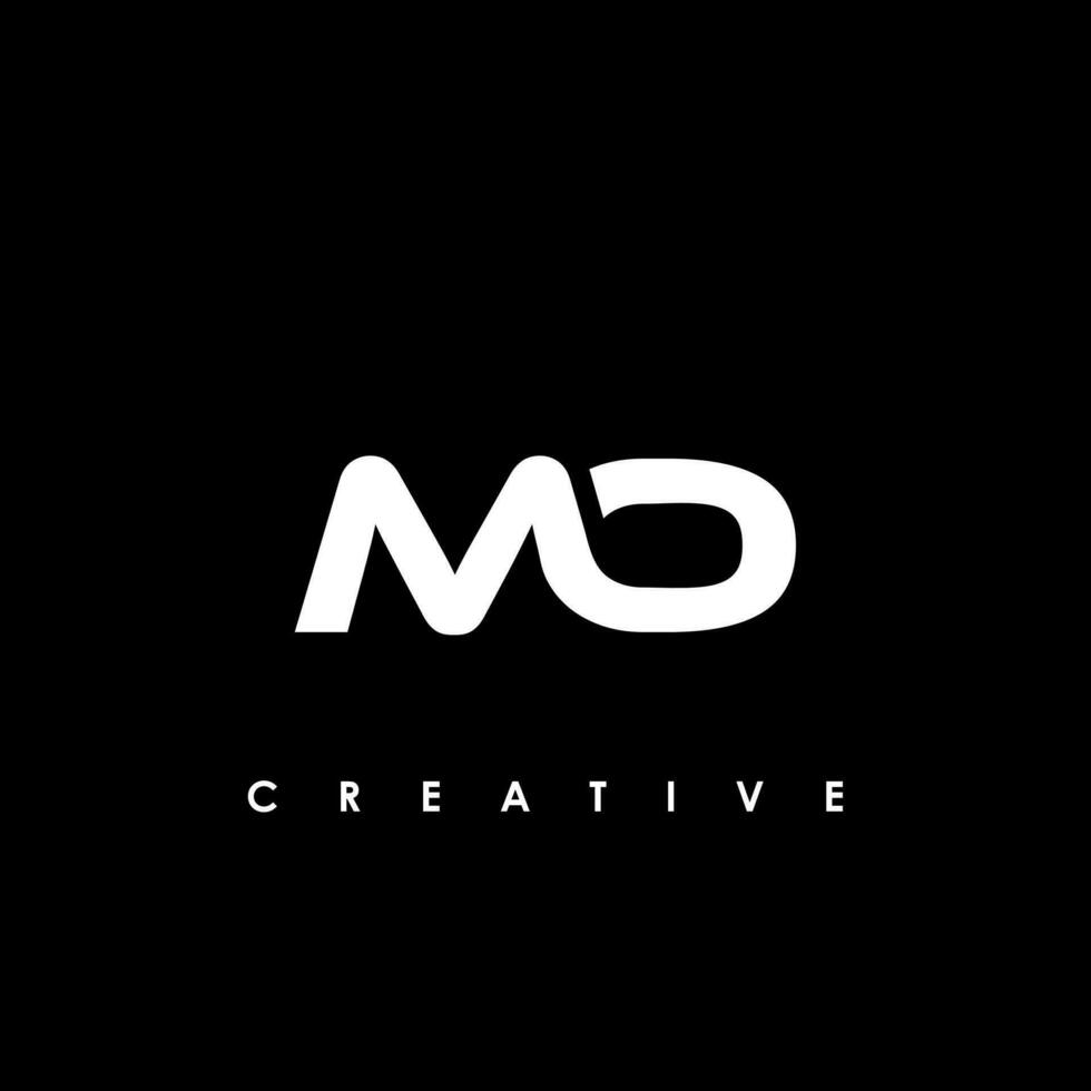 MO Letter Initial Logo Design Template Vector Illustration