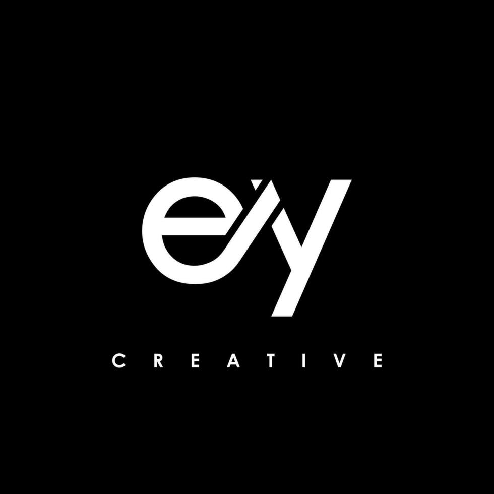 ey letra inicial logo diseño modelo vector ilustración