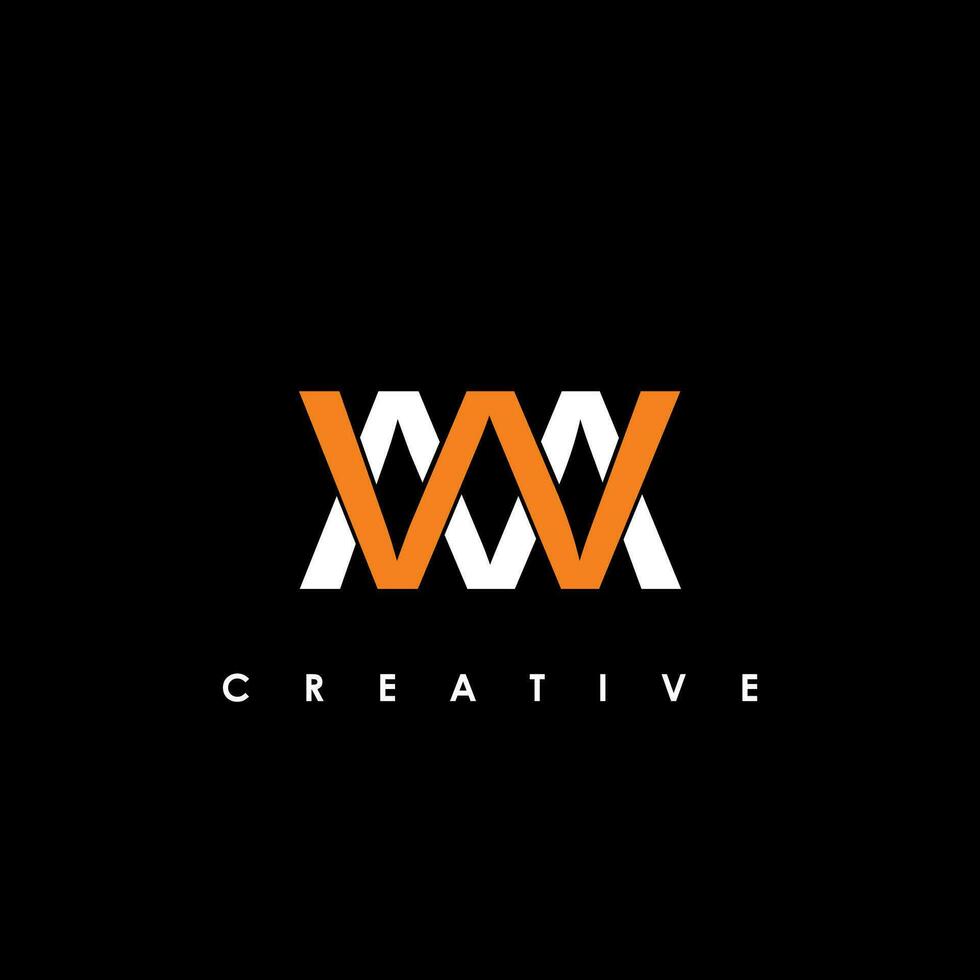 MW, WM Letter Initial Logo Design Template Vector Illustration