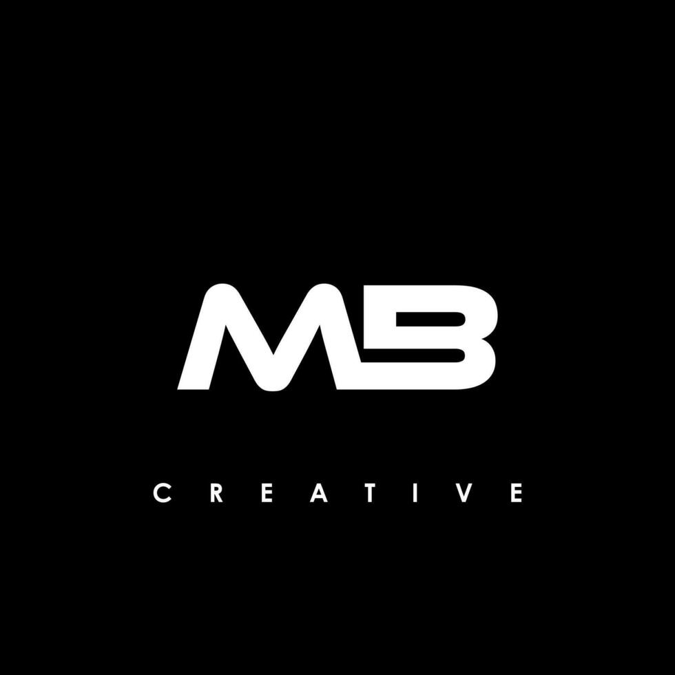 MB Letter Initial Logo Design Template Vector Illustration