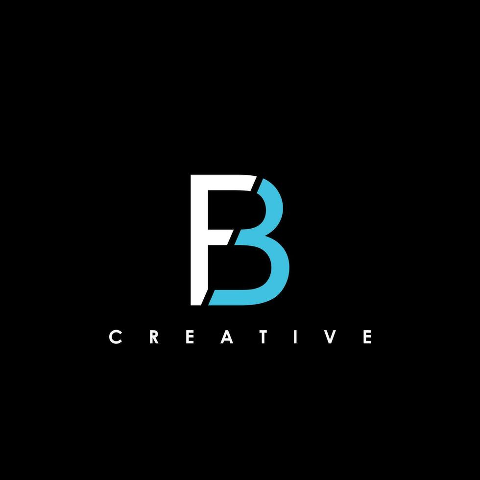 FB Letter Initial Logo Design Template Vector Illustration