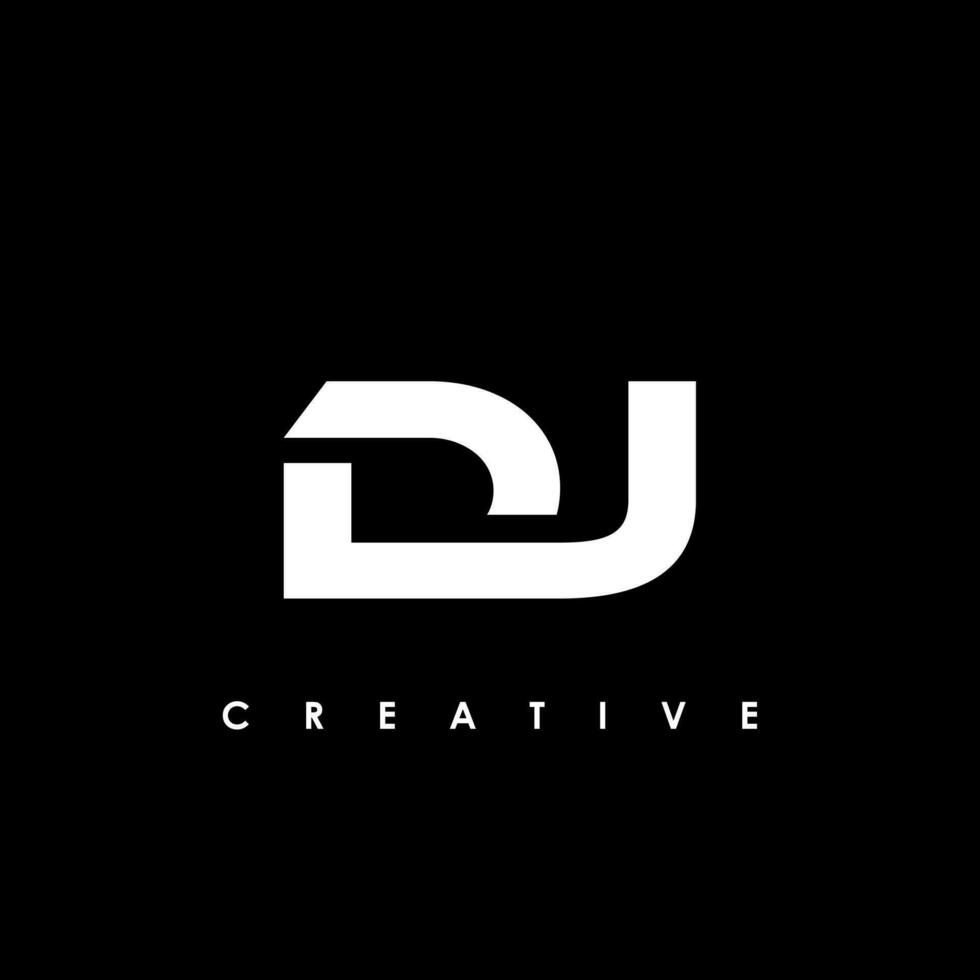 DJ Letter Initial Logo Design Template Vector Illustration