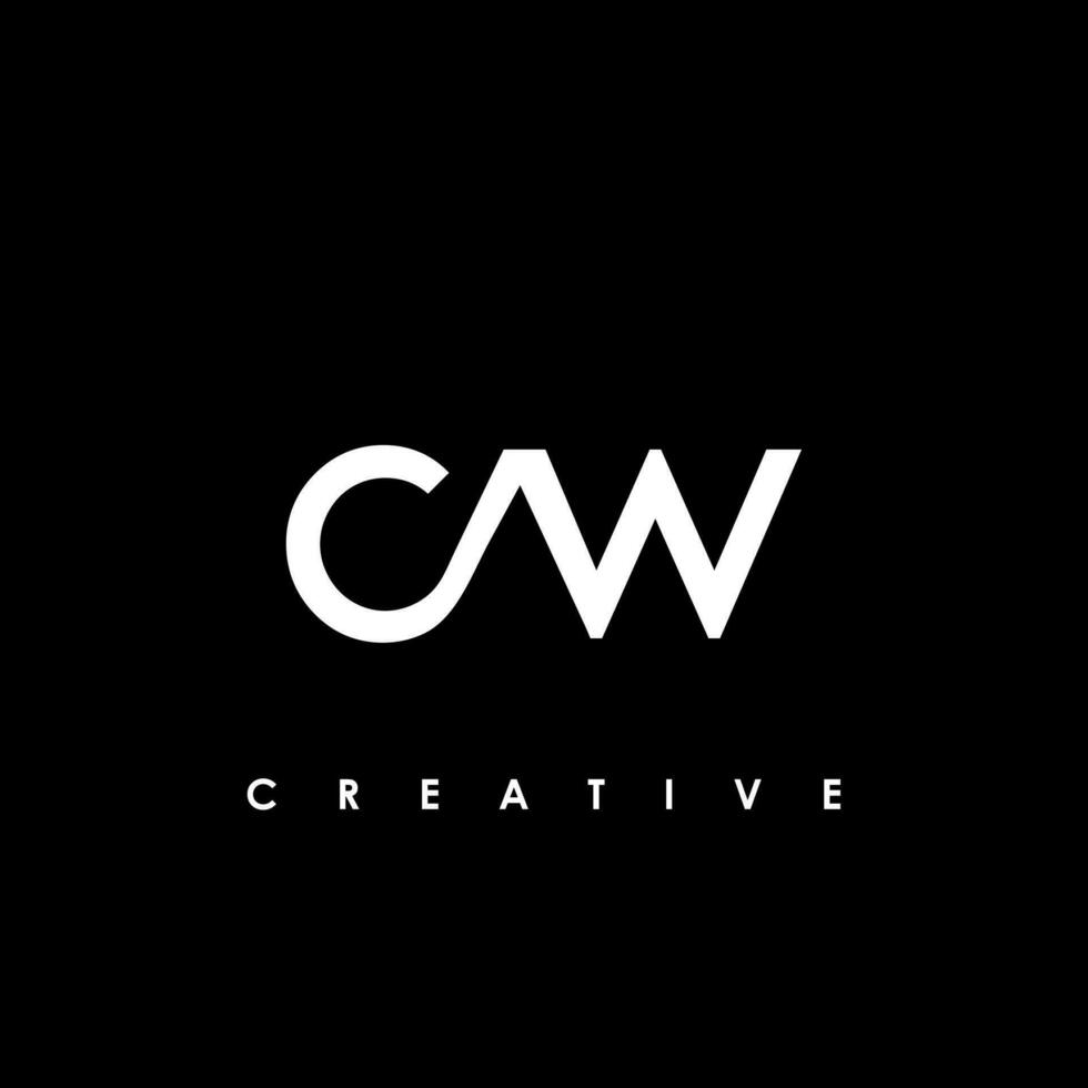CW Letter Initial Logo Design Template Vector Illustration