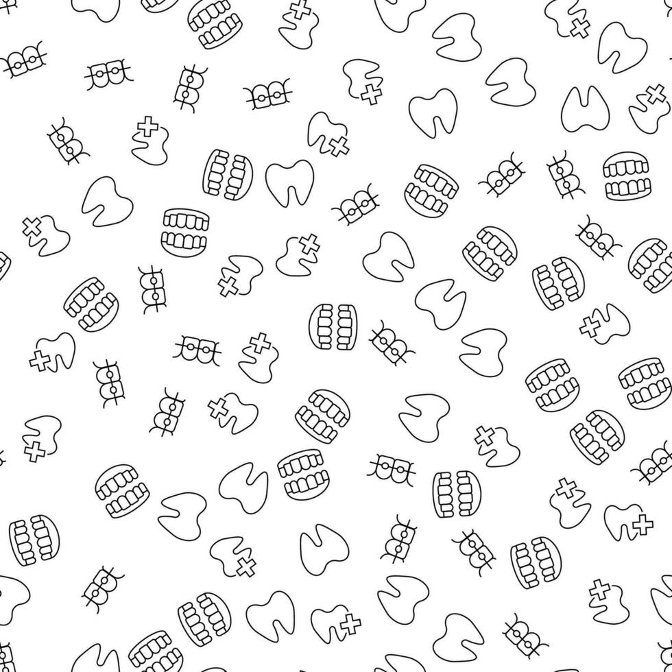 Treatment of Tooth Seamless Pattern for printing, wrapping, design, sites, shops, apps vector