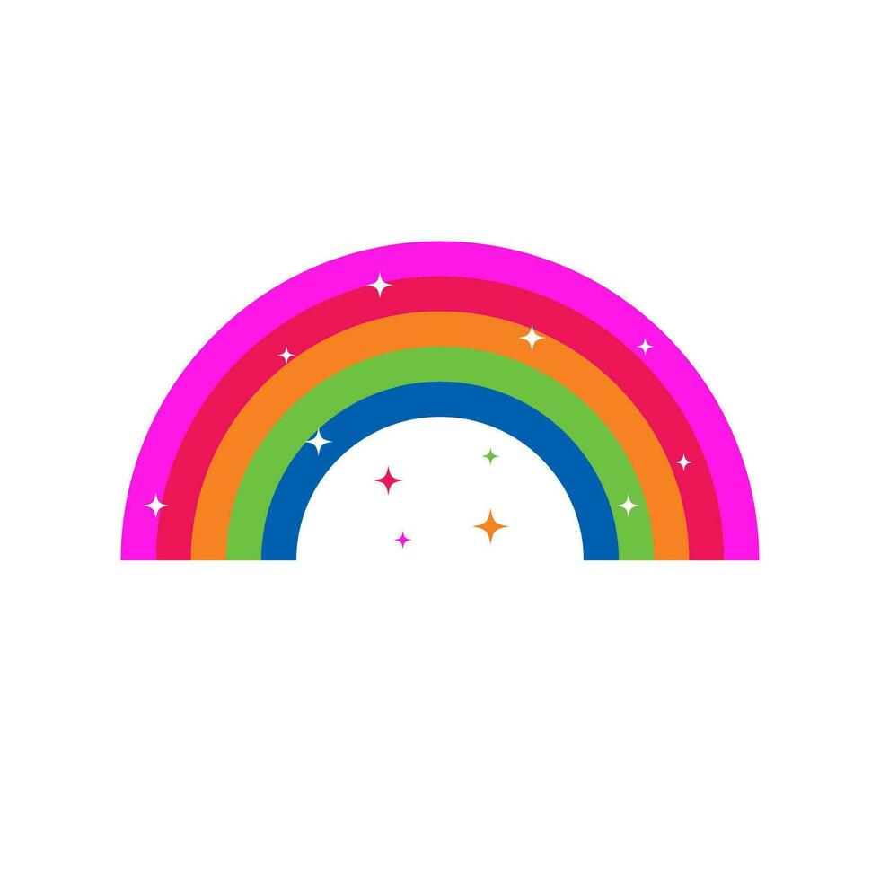 rainbow  icon graphic vector design illustration
