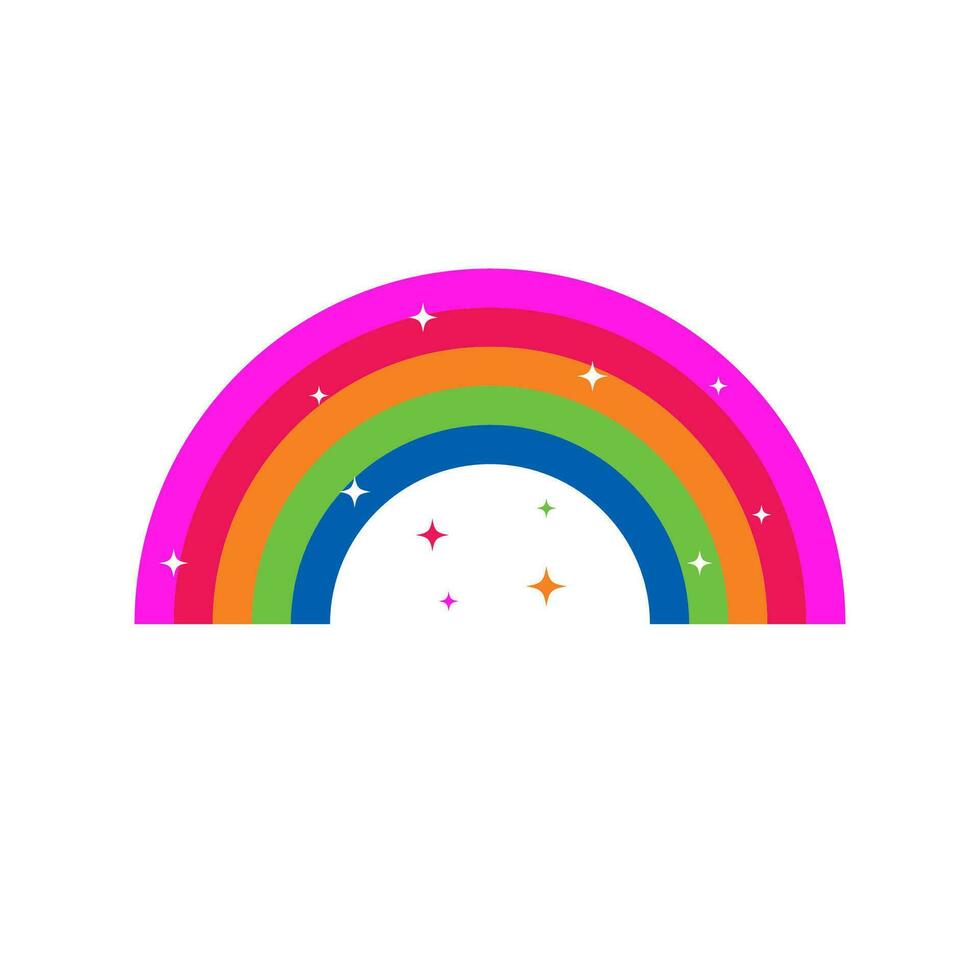 rainbow  icon graphic vector design illustration