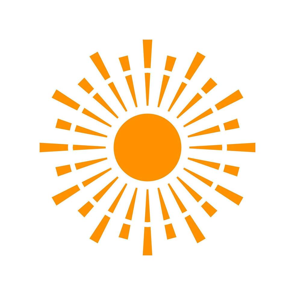 sun icon graphic vector design illustration