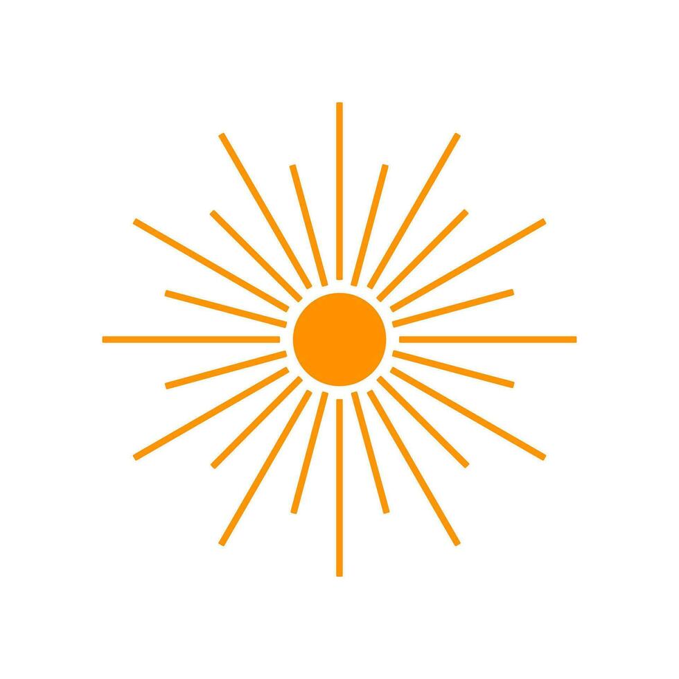 sun icon graphic vector design illustration