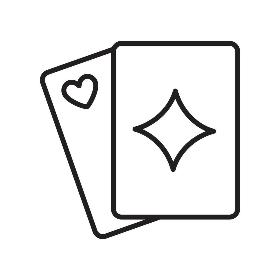 jugando tarjeta vector diseño símbolo ilustración