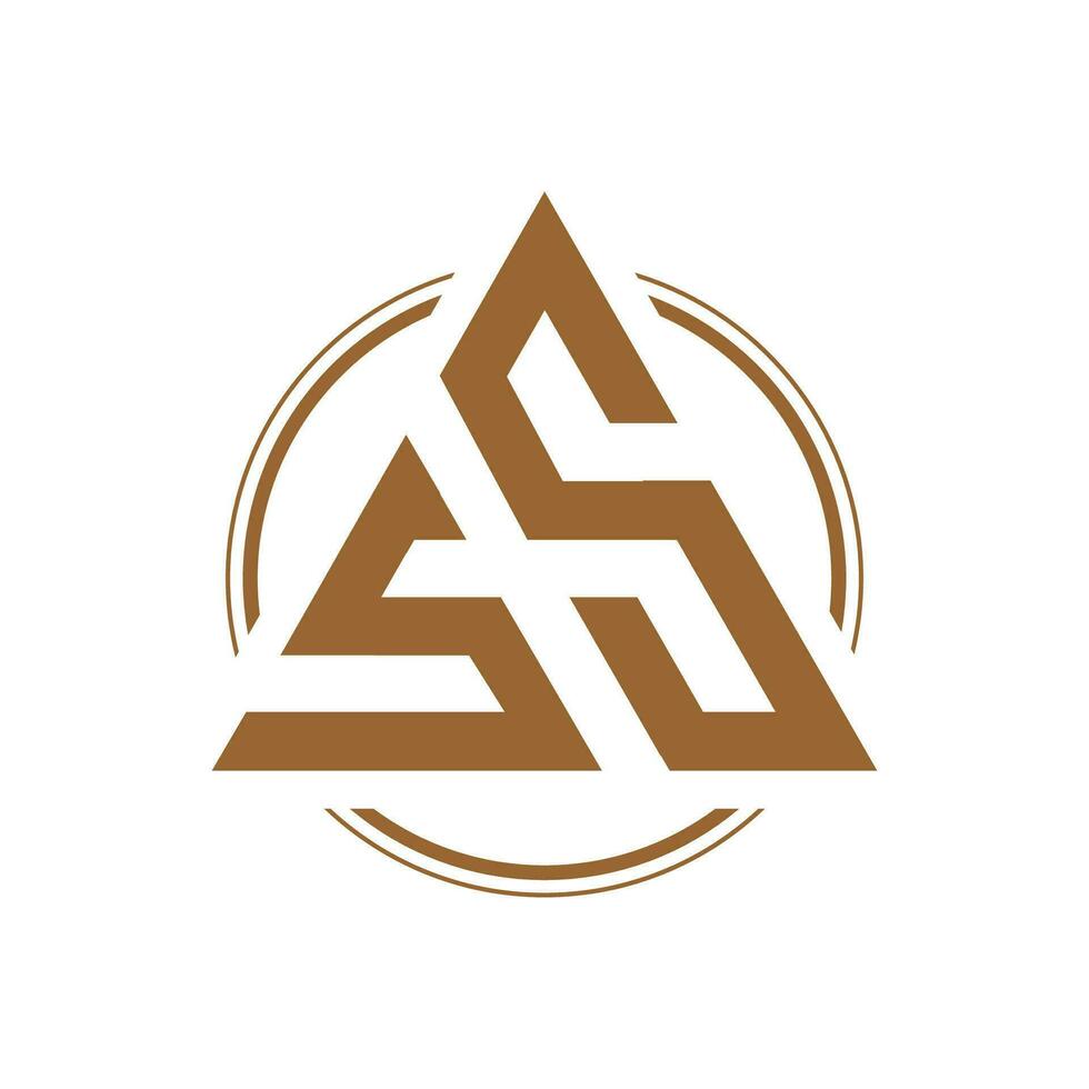 S S monogram logo vector design illustration